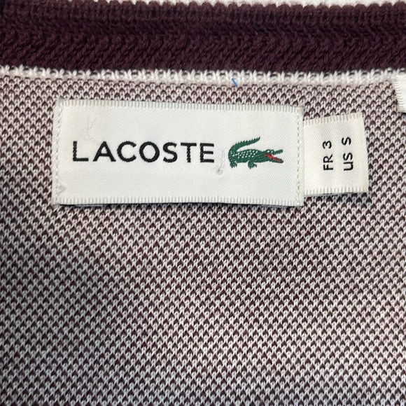 “Lacoste V-Neck Sweater – Classic & Timeless.
21” Pit to Pit - Picture 3 of 3